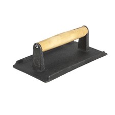 Winco SWA-2 Cast Iron Steak Weight | 4-1/4 x 8-1/4