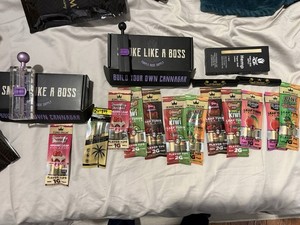 Purple Rose Supply Rollers (1-2g & 2-4g Sizes) W/ Lots Of King Palm Wraps