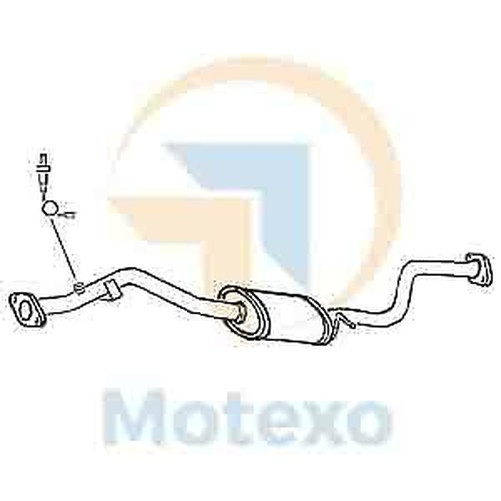 Klarius MA345P Auspuff Mitteltopf Center Box FüR MX5 1.6 1.8 00-05-image