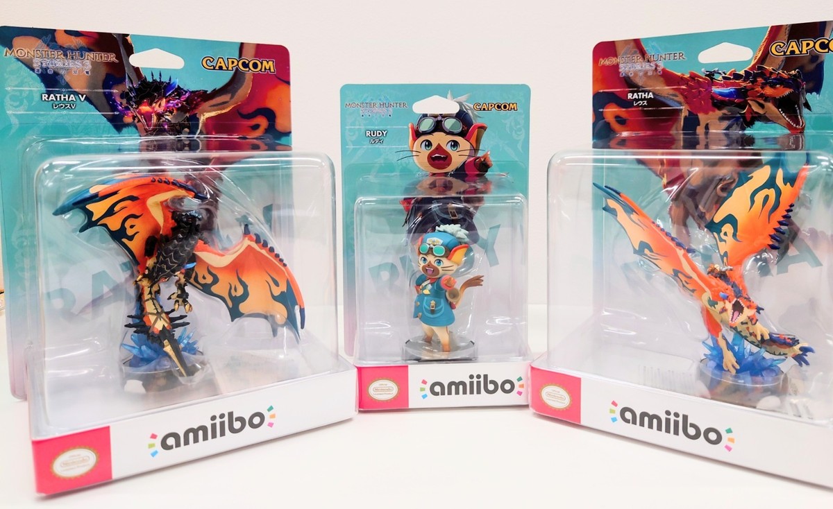 3P set amiibo Rathalos V Rudy Monster Hunter Stories 3 Capcom
