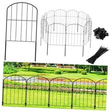 Decorative Garden Fence 24in H x 12.5ft L , 12 Panels No Dig Garden 12 PCS