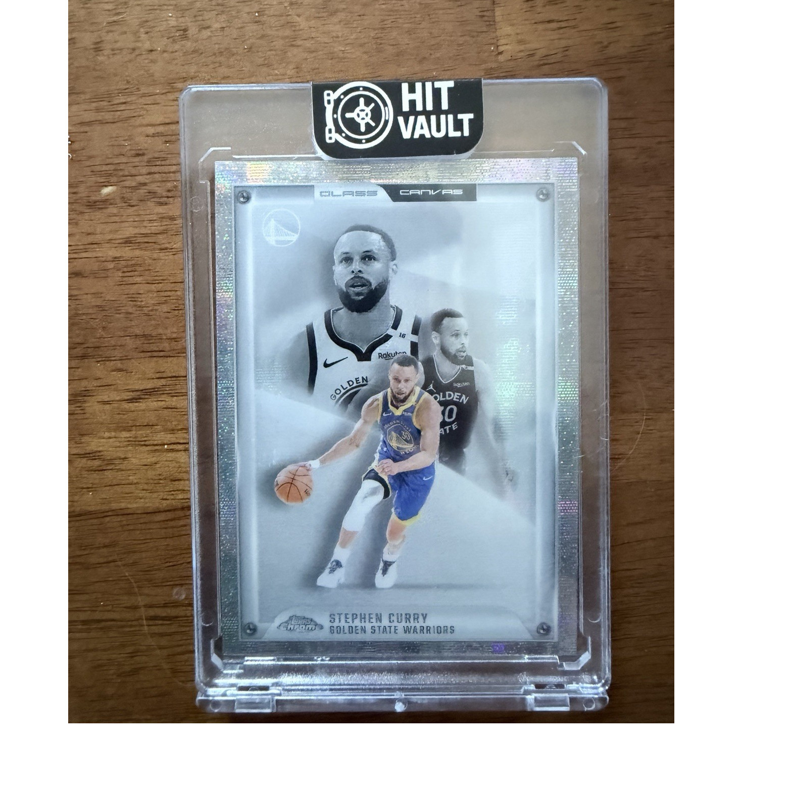 Topps 2025-26 Chrome Glass Canvas Stephen Curry Golden State Warriors GC-6