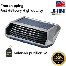 Solar Car Air Purifier With Vibration Sensor Automatic Smart Air Cleaner