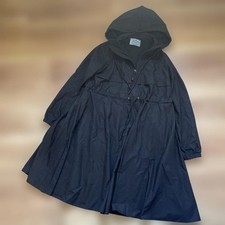 PRADA Black Nylon Anorak Parka M Lightweight Waterproof Streetwear