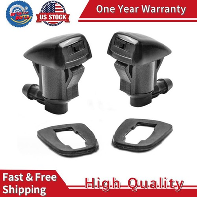 #ad 2Pcs Windshield Wiper Jet Washer Nozzle Water Spray For Toyota Sienna Solara $5.31