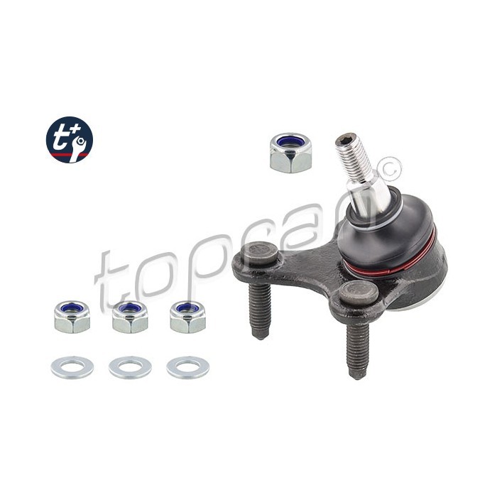 Rotule de suspension avant droite 5Q0407366D en acier forgé pour Audi A1