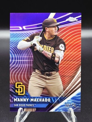 2025-26 Topps Chrome Update Manny Machado Chrome Rivals Purple /75 Padres #RVA-3