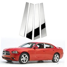 Silver Door Pillar Trim Compatible with 2010-2016 Porsche Panamer.a 2010-2016
