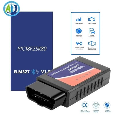 ELM327 Bluetooth V1.5 OBD2 mit 25K80 Chip Interface Canbus Scanner Diagnosewe...