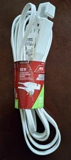 Ace Indoor 12 Ft White Extension Cord 16/3 STP-3  INP163SPT312WH