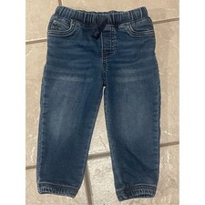 Carter's Kids Dark Blue Elastic Waist Jogger Jeans Size 24m