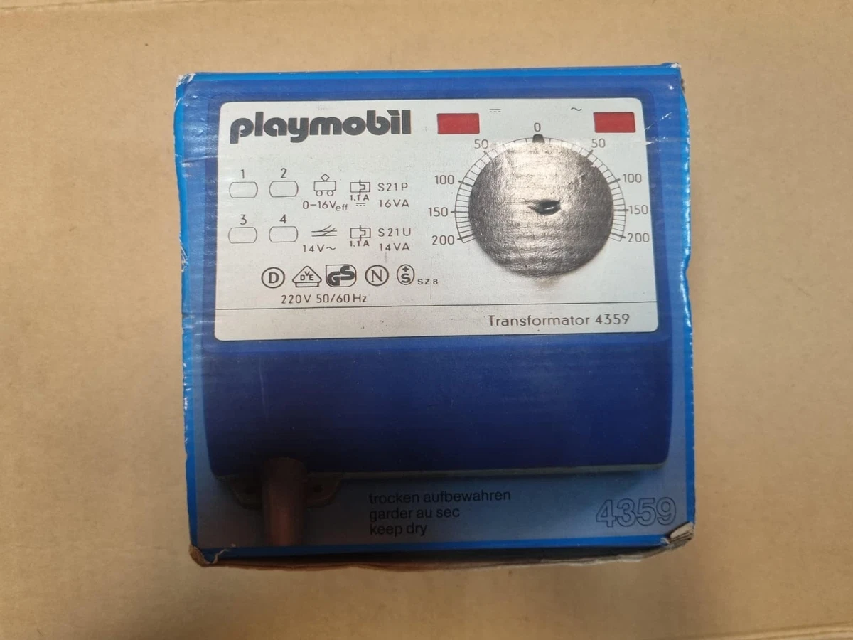 Playmobil 4350 – Transformateur Pour Train – Modèle Vintage (occasion)