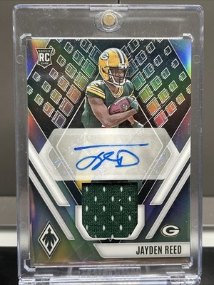2023 Panini Phoenix Football Jayden Reed Silver RPA /299 Green Bay Packers