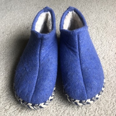 Toni Pons Slipper Bootie Shoes Rubber Bottom Blue Size 38 Made in Spain & EU