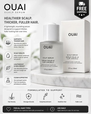 Ouai Scalp Serum 2oz Hair Growth Thickening Treatment Full Size New- Free Ship