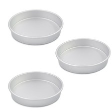 9 Inch Cake Pan Set of 3, Aluminum Round Cake Baking Pans Tins For for birthd...