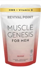 Muscle Genesis HMB Mens Supplement  Muscle Aging Strength Recovery Revival Point