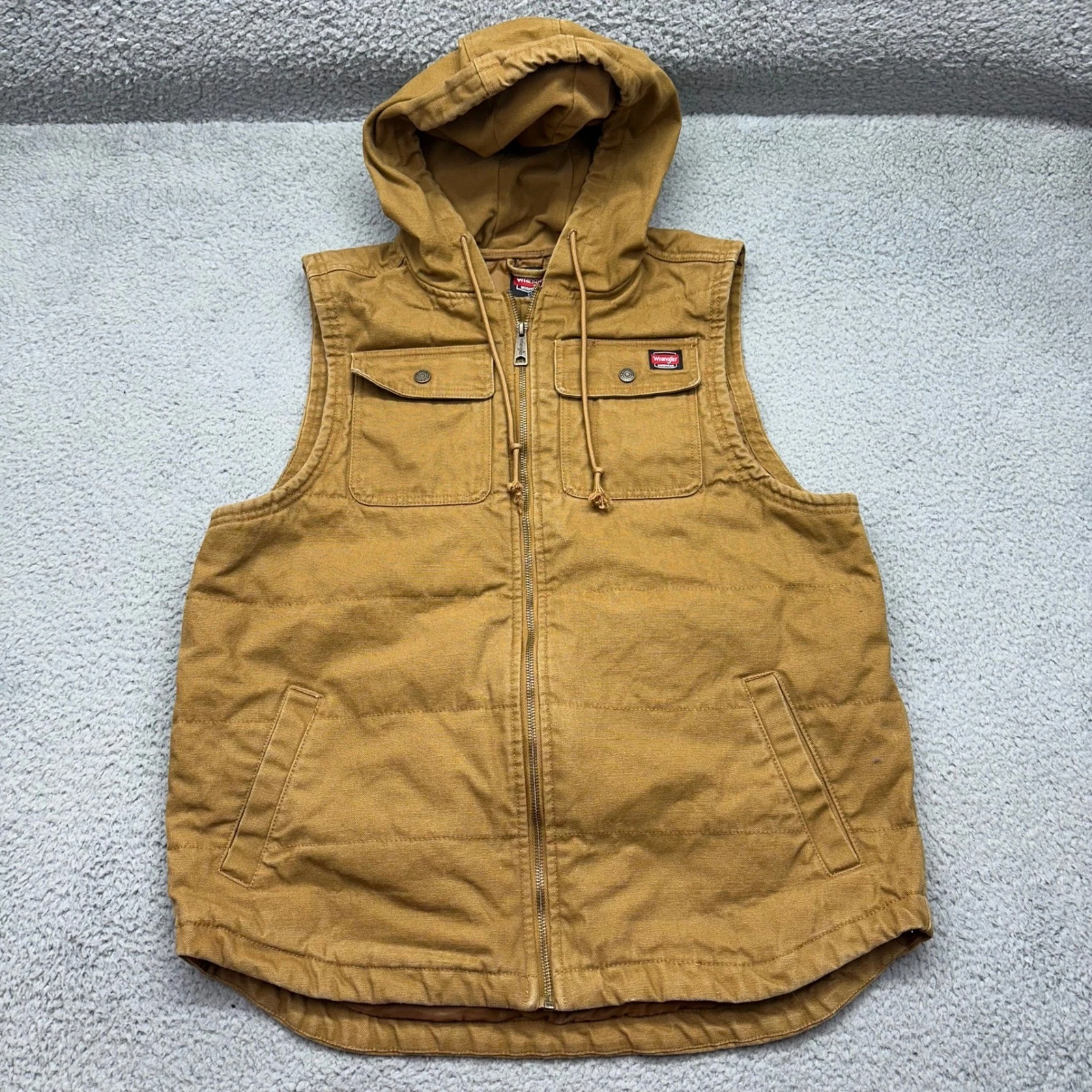 Wrangler Workwear WW55275 Mens Large 42-44 Brown Canvas Insulated Hooded Vest
Opens in a new window 