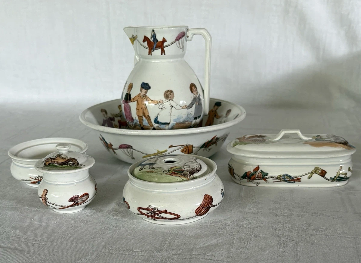 DINETTE ANCIENNE EN Faïence De Gien Dans Son Coffret - Années 1925/30
