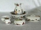 RARE HBCM DINETTE FULL COLOR FAIENCE CHILDREN TOILET SET
