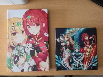 Xenoblade Chronicles 2   Pyra & Mythra Fanart Leinwände   2er Set