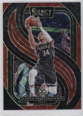 2024 Panini Select Premier Level Red Scope Prizm /249 Giannis Antetokounmpo 16wc