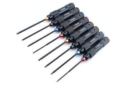 Schraubendreher Set 8tlg Innensechskant 1,5mm 2mm 2,5mm 3mm Aluminium