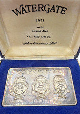Watergate Silver Creations Ltd. 1973 .999 Silver Limited Edition Bar with Case