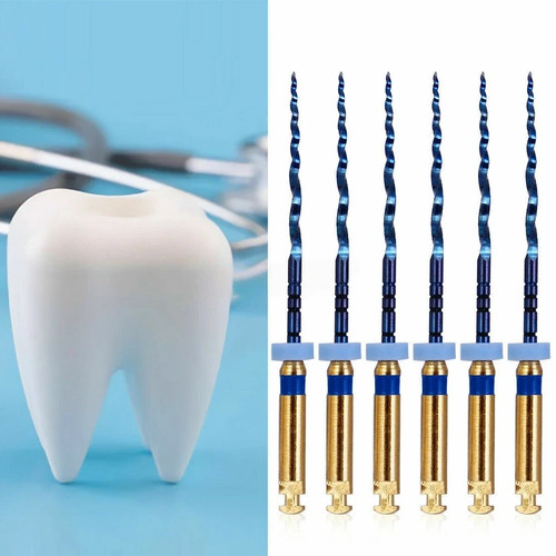 Dentale Endo Rotante File Calore Attivato Conico Oro NITI Uso Motore 21/25mm - Foto 28 di 29