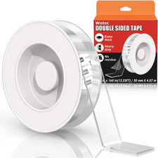 Extra Large Double Sided Tape Heavy Duty Removable 1.18 Inch X 160 Inch, Clear 