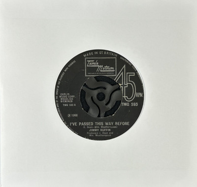 JIMMY RUFFIN 'I'VE PASSED THIS WAY BEFORE' 7'' SINGLE TAMLA MOTOWN TMG593 1967
