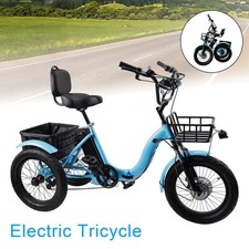 18 3.0 48V 13AH 350W peak 525W Electric Tricycle E-Trike with IPX7 Display  