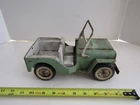 VINTAGE TOY TRUCK PRESSED STEEL TONKA TOYS JEEP LIGHT GREEN PARTS RESTORE
