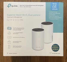 New TP-Link Deco WE10800 2-PACK Wi-Fi 6E Whole Home Mesh Routers