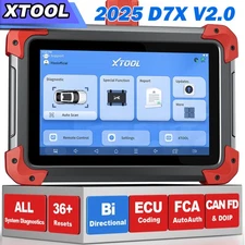 2025 XTOOL D7X V2.0 Bi-directional Car Diagnostic Scanner Tool OBD2 Active Test