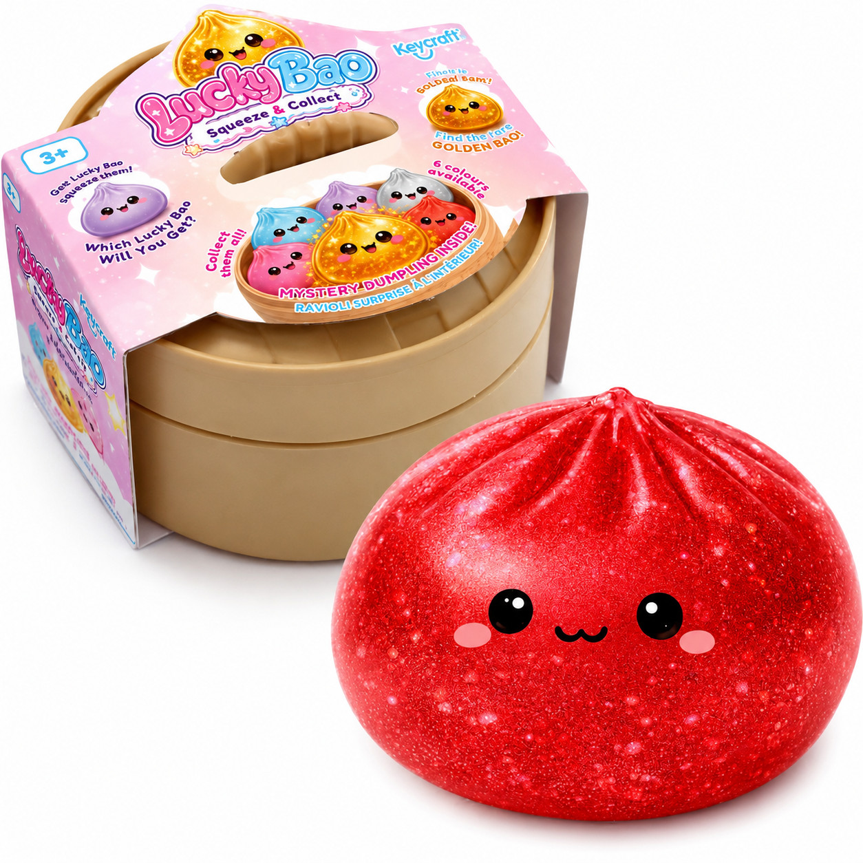 Keycraft Mini Lucky Bao Mystery Squishy Dumpling Sensory Toy - Image 3