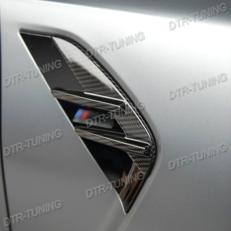 Carbon Fiber Side Fender Gills Vent Trim Covers For BMW M3 CS G80/G81 M4 G82/G83