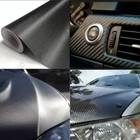 ?Premium Fibra De Carbono For Car Vinilo Para Autos Carros Negro 1ft x 5ft 5D