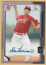 2015 Bowman Prospects Silver Autographs #PASF Steven Farinaro 411/499 Cardinals