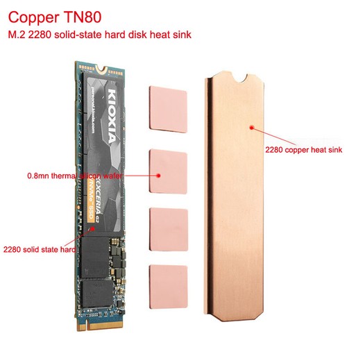 1Set M.2 NVME 2280 2242 2230 SSD Heatsink PS5 Radiator Solid State Drives Cooler - Afbeelding 4 van 16