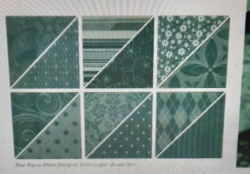 2006-2007 " CERTAINLY CELERY " STAMPIN UP DESIGNER DOUBLE SIDED PAPER 12 X 12 - Picture 6 of 6
