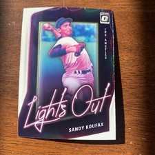 Sandy Koufax 2021 Optic Lights Out Insert #LO3 Los Angeles Dodgers