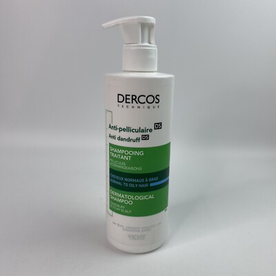 Vichy Dercos Anti-Dandruff DS Shampoo Traitant for Normal to Oily Hair 390mL NEW