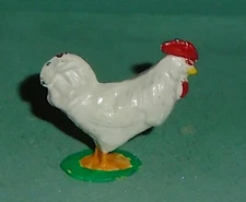 Vintage Lead Johillco (John Hill & Co) "Cockerel, White" NEAR MINT Free Ship