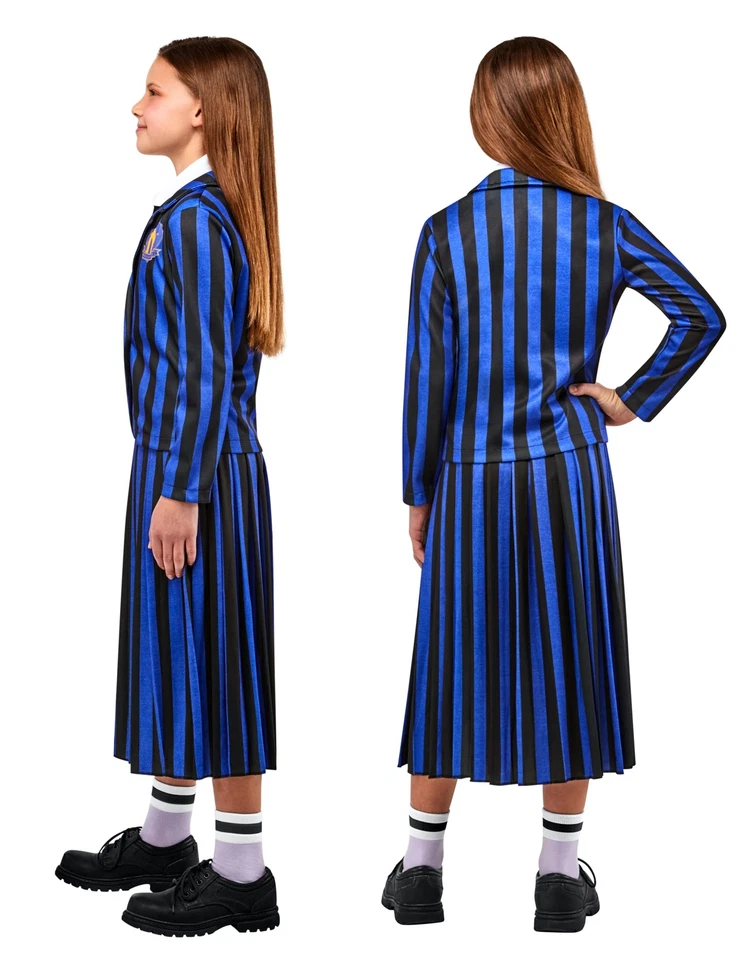 X Large Child Nevermore Academy Costume Addams Family Officially Licensed - Image 3 of 4