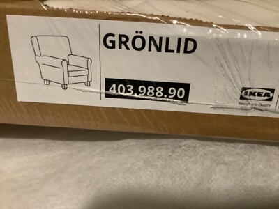IKEA GRONLID Cover SLIPCOVER for Armchair Inseros White Chair
