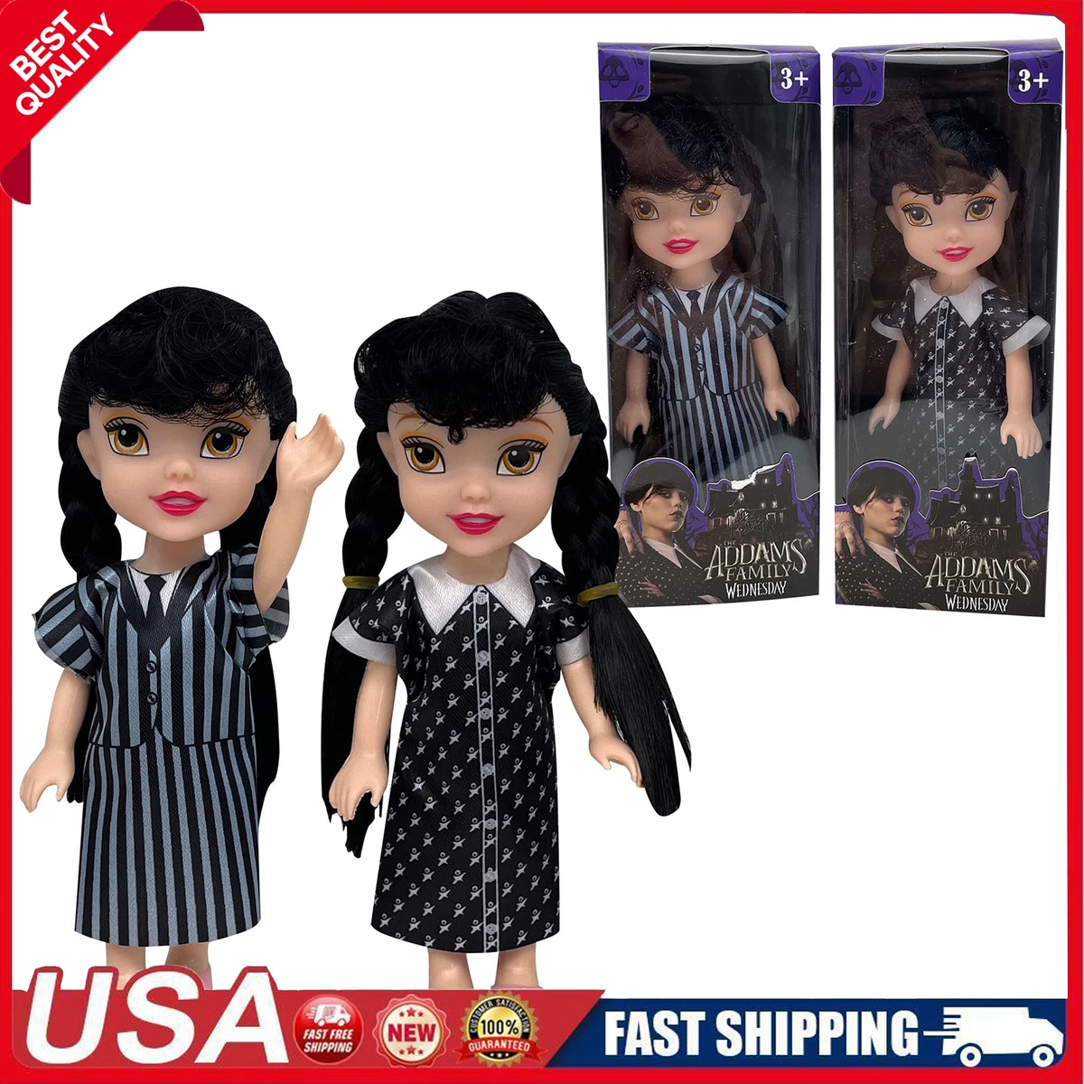 The addams cheap family dolls