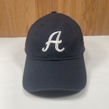 Port  Company Letter  A  Youth Kids Adjustable StrapBack Baseball Hat Cap Navy