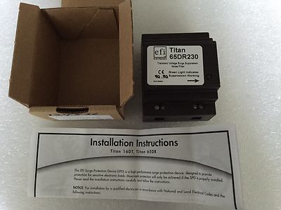 EFI Electronic Titan 65DR-230 Din Rail Surge Protection Device NEW