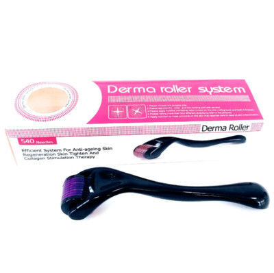 Onlineforu LTD Derma Roller - 540 Titan Micro Nadeln 0,5 mm für Haarwachstum
